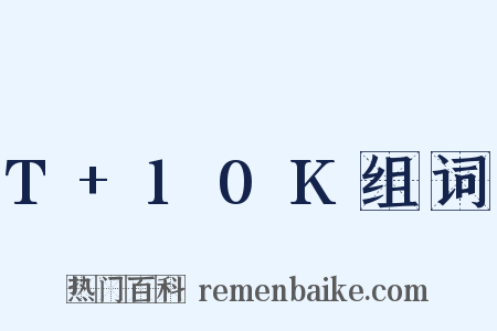 T+10K组词是什么意思的图片